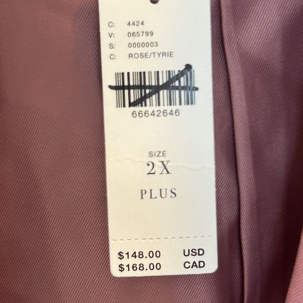 Mare Mare x Anthropologie Cinch Sleeve Blazer Mauve Size 2X Plus Dusty Rose Pink - Picture 5 of 10